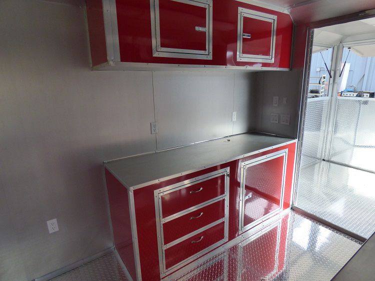 1173-concession-trailer-8.5-x-24-red-event-catering-bbq-smoker-enclosed-25.jpg Concession Trailer 8.5' x 24' (Red) Event Catering BBQ Smoker Enclosed