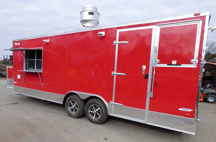 1173-concession-trailer-8.5-x-24-red-event-catering-bbq-smoker-enclosed-4.jpg Concession Trailer 8.5' x 24' (Red) Event Catering BBQ Smoker Enclosed