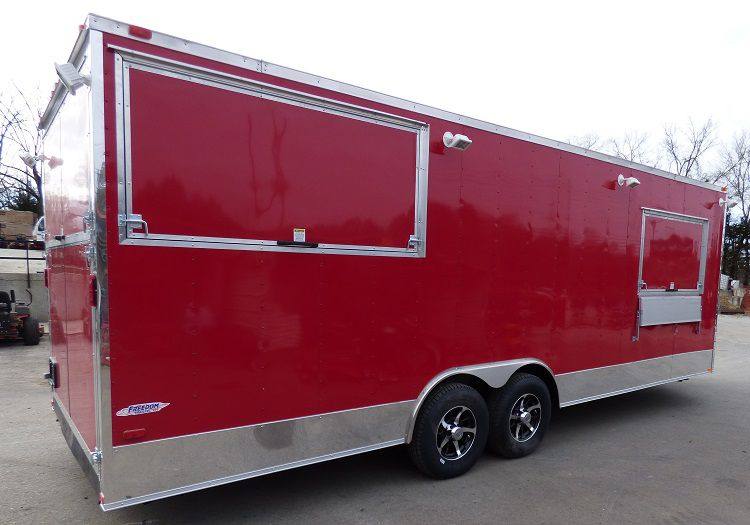 1173-concession-trailer-8.5-x-24-red-event-catering-bbq-smoker-enclosed-7.jpg Concession Trailer 8.5' x 24' (Red) Event Catering BBQ Smoker Enclosed