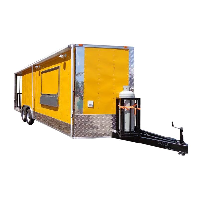 1174-concession-trailer-8.5-x-24-yellow-bbq-smoker-event-custom-kitchen-enclosed-1.jpg Concession Trailer 8.5' x 24' (Yellow) BBQ Smoker Event Custom Kitchen Enclosed