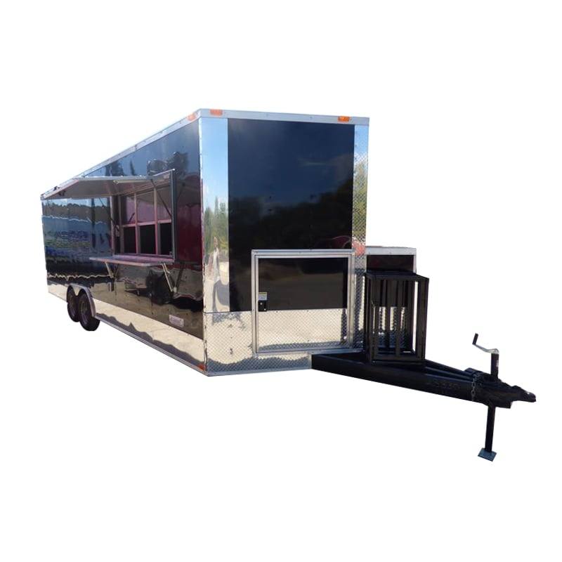 1176-concession-trailer-8.5-x-24-black-food-event-catering-bbq-1.jpg Concession Trailer 8.5' x 24' Black - Food Event Catering BBQ