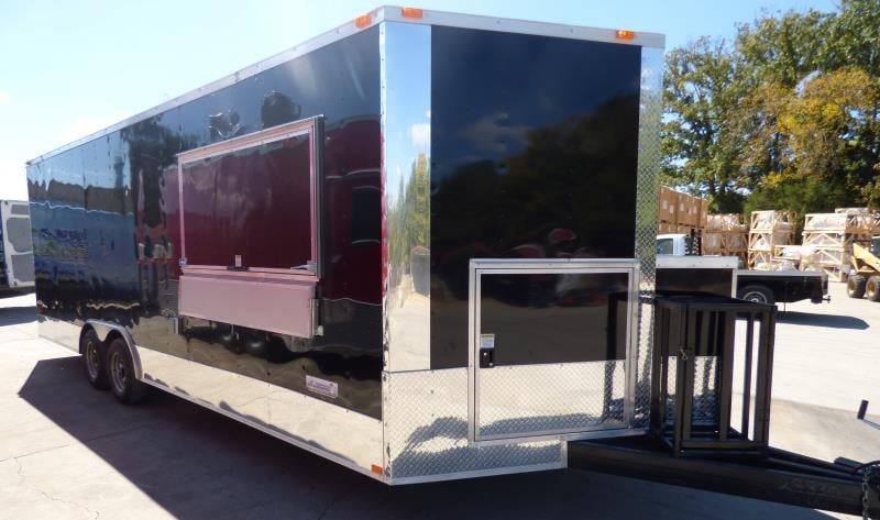 1176-concession-trailer-8.5-x-24-black-food-event-catering-bbq-14.jpg Concession Trailer 8.5' x 24' Black - Food Event Catering BBQ