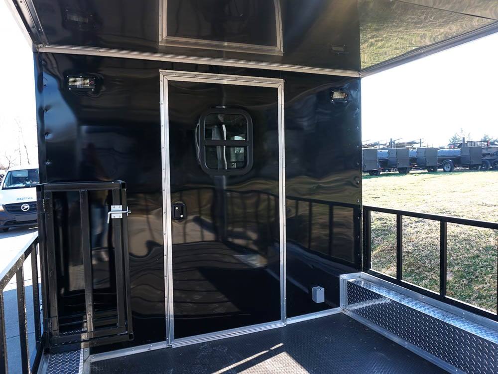 Concession Trailer 8.5' X 24' Black BBQ Food Event Catering