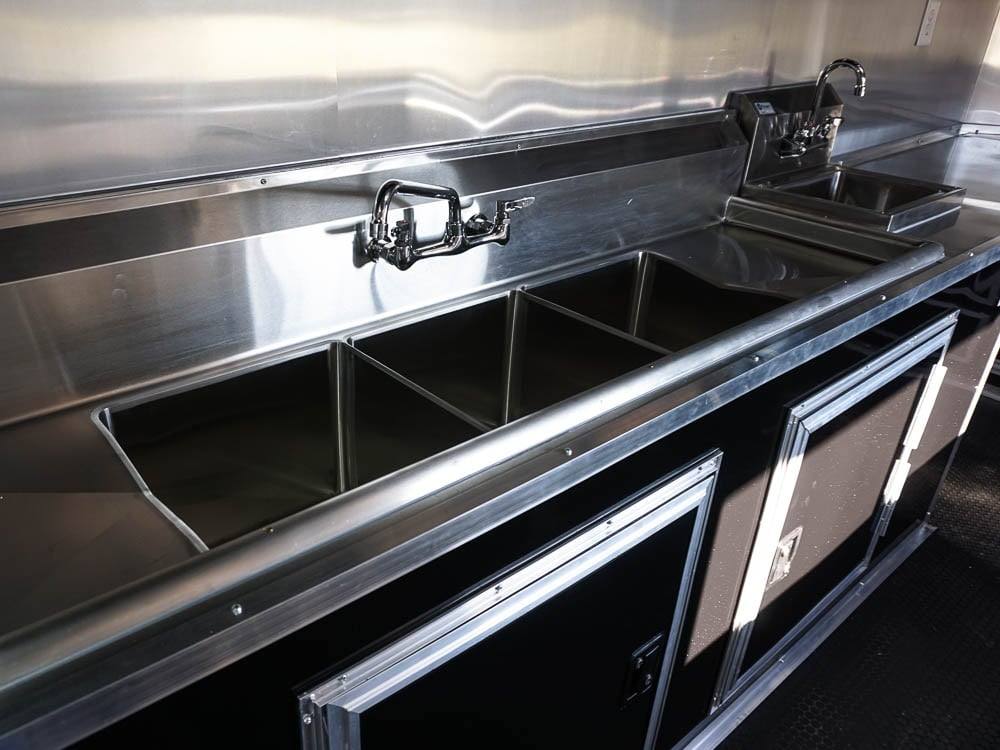 Concession Trailer 8.5' X 24' Black BBQ Food Event Catering