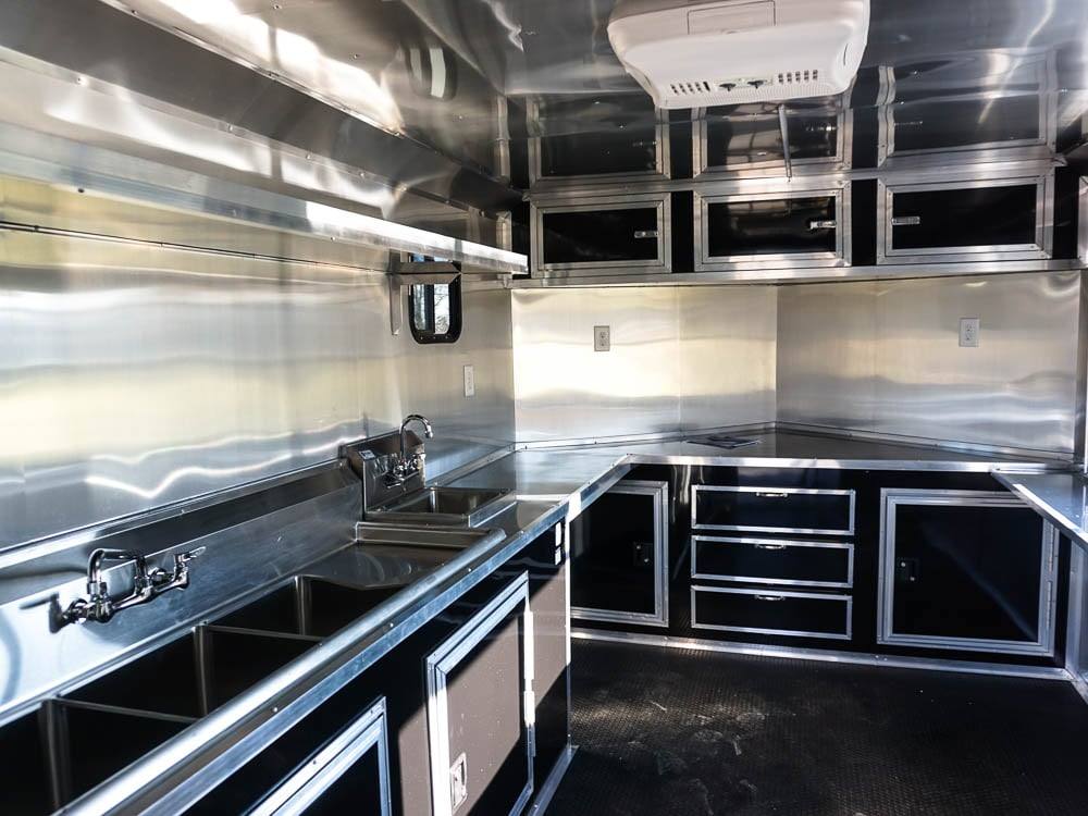 Concession Trailer 8.5' X 24' Black BBQ Food Event Catering