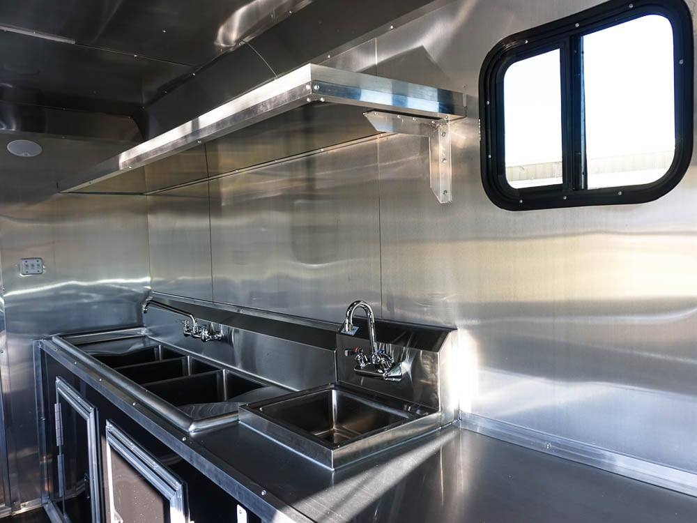 Concession Trailer 8.5' X 24' Black BBQ Food Event Catering