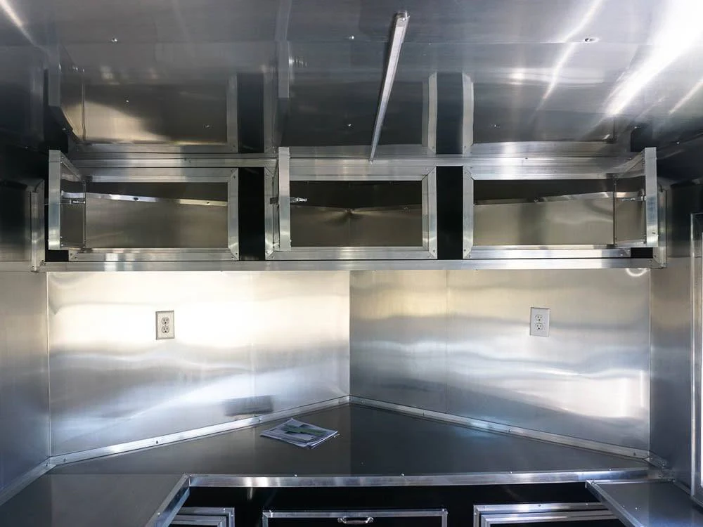 Concession Trailer 8.5' X 24' Black BBQ Food Event Catering