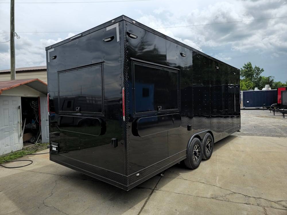1179-concession-trailer-8.5-x-24-black-donut-event-7.jpg Concession Trailer 8.5' X 24' Black Donut Event