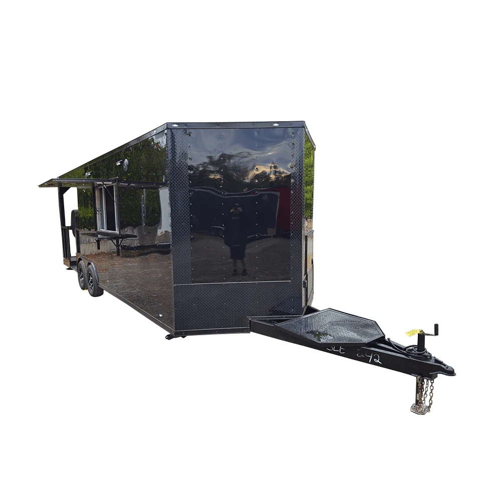 1180-concession-trailer-8.5-x-24-black-event-bbq-catering-1.webp Concession Trailer 8.5' X 24' Black Event BBQ Catering