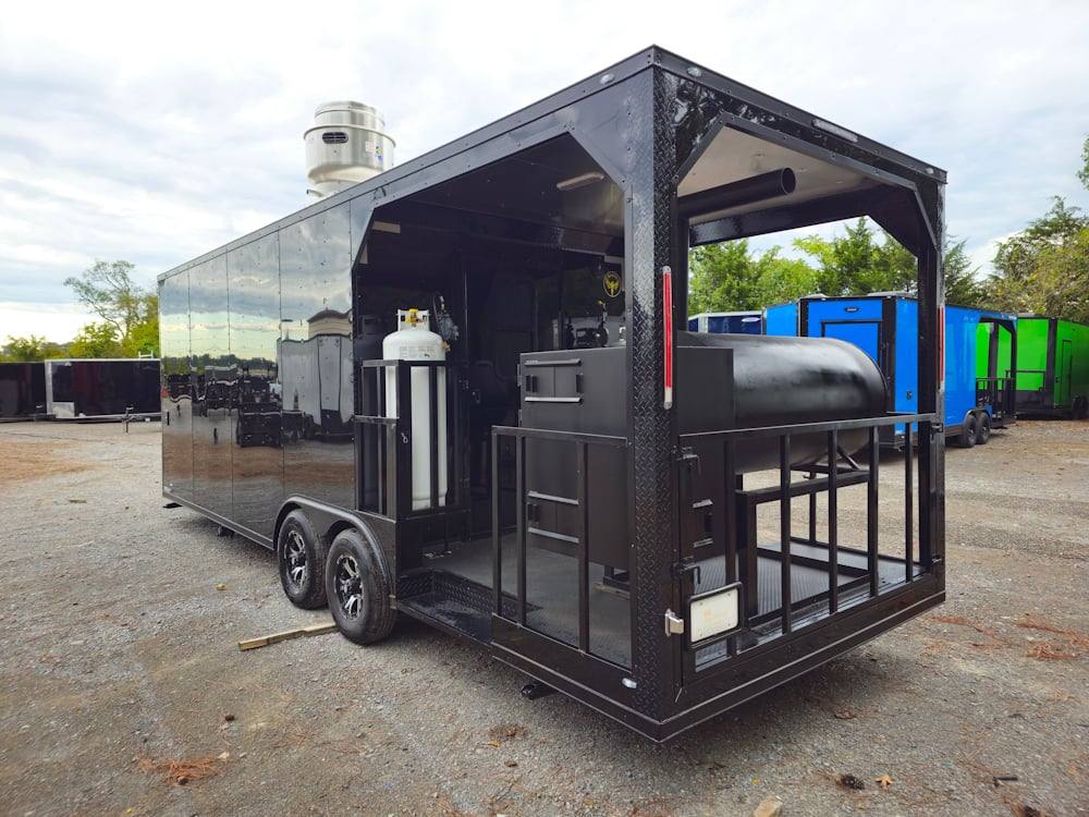 1180-concession-trailer-8.5-x-24-black-event-bbq-catering-10.jpg Concession Trailer 8.5' X 24' Black Event BBQ Catering