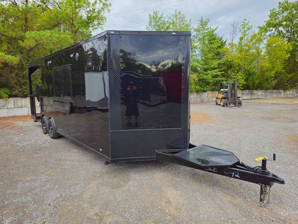 1180-concession-trailer-8.5-x-24-black-event-bbq-catering-14.jpg Concession Trailer 8.5' X 24' Black Event BBQ Catering