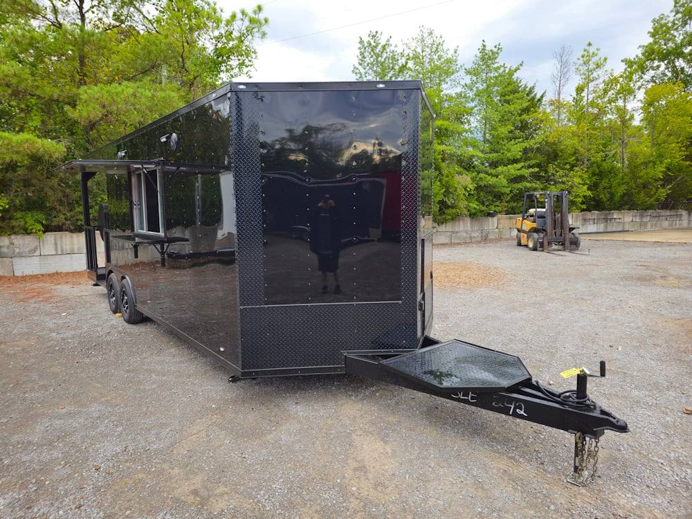 1180-concession-trailer-8.5-x-24-black-event-bbq-catering-17.jpg Concession Trailer 8.5' X 24' Black Event BBQ Catering