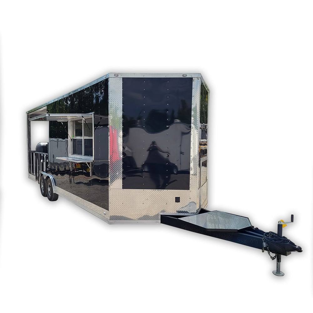 1182-concession-trailer-8.5-x-24-black-food-bbq-event-catering-1.jpg Concession Trailer 8.5' X 24' Black Food BBQ Event Catering