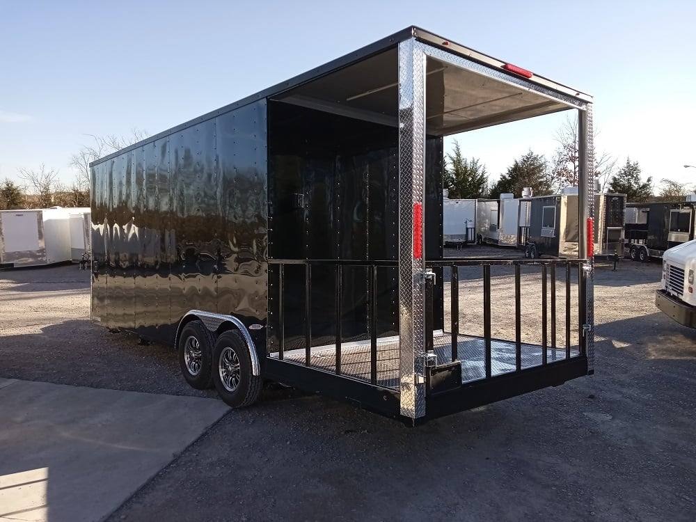 1184-concession-trailer-8.5-x-24-black-pizza-event-catering-10.jpg Concession Trailer 8.5' X 24' Black Pizza Event Catering
