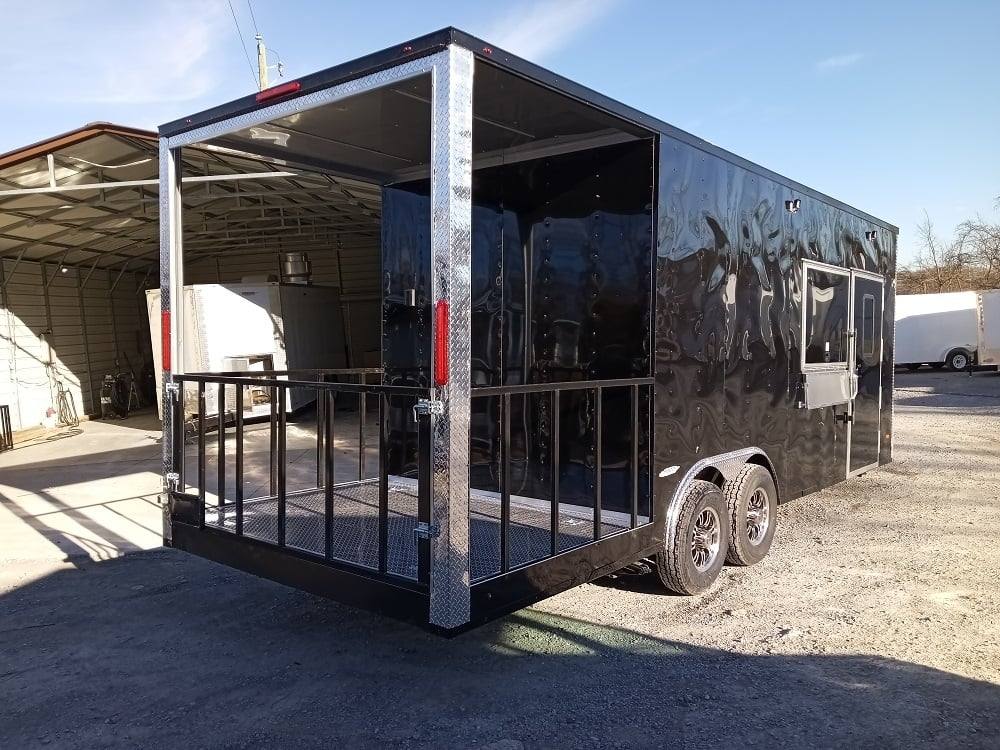 1184-concession-trailer-8.5-x-24-black-pizza-event-catering-12.jpg Concession Trailer 8.5' X 24' Black Pizza Event Catering