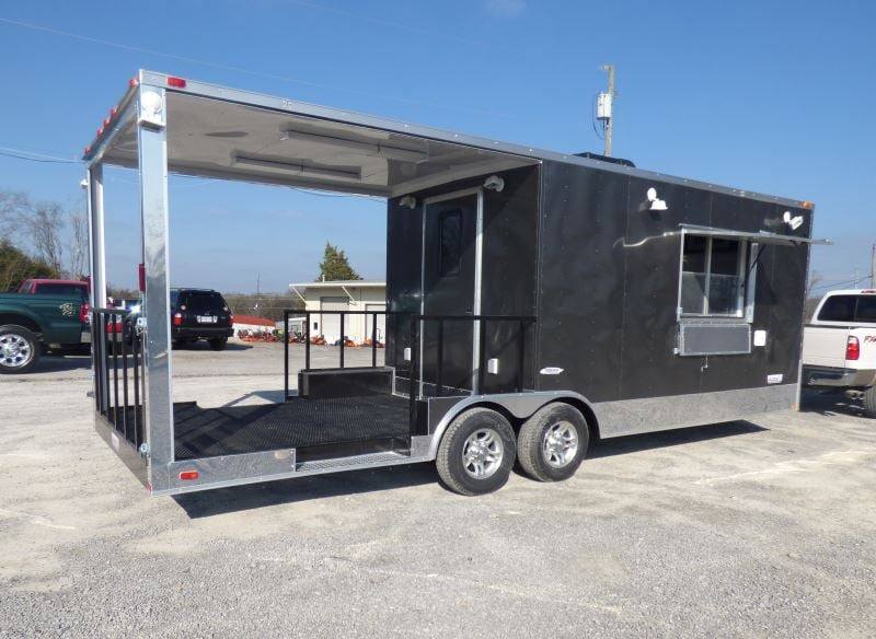 1185-concession-trailer-8.5-x-24-charcoal-gray-catering-food-smoker-bbq-restroom-2.jpg Concession Trailer 8.5' x 24' Charcoal Gray- Catering Food Smoker BBQ Restroom