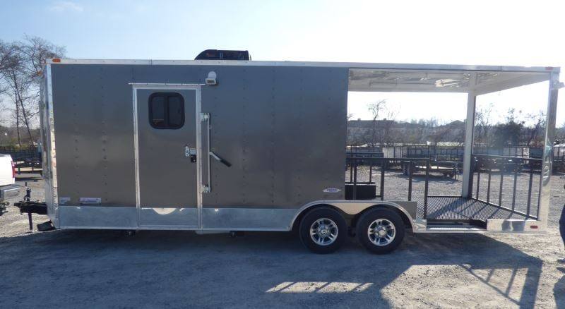 1185-concession-trailer-8.5-x-24-charcoal-gray-catering-food-smoker-bbq-restroom-3.jpg Concession Trailer 8.5' x 24' Charcoal Gray- Catering Food Smoker BBQ Restroom
