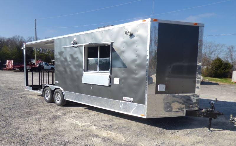 1185-concession-trailer-8.5-x-24-charcoal-gray-catering-food-smoker-bbq-restroom-7.jpg Concession Trailer 8.5' x 24' Charcoal Gray- Catering Food Smoker BBQ Restroom