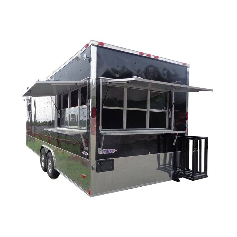 1187-concession-trailer-8.5-x-24-event-catering-kitchen-black-1.jpg Concession Trailer 8.5' x 24' Event Catering Kitchen - Black