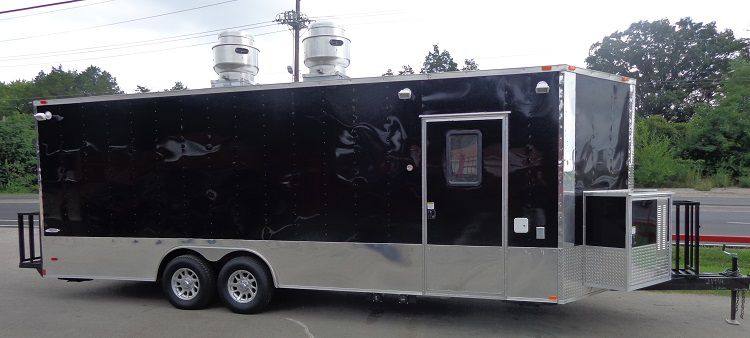1187-concession-trailer-8.5-x-24-event-catering-kitchen-black-2.jpg Concession Trailer 8.5' x 24' Event Catering Kitchen - Black
