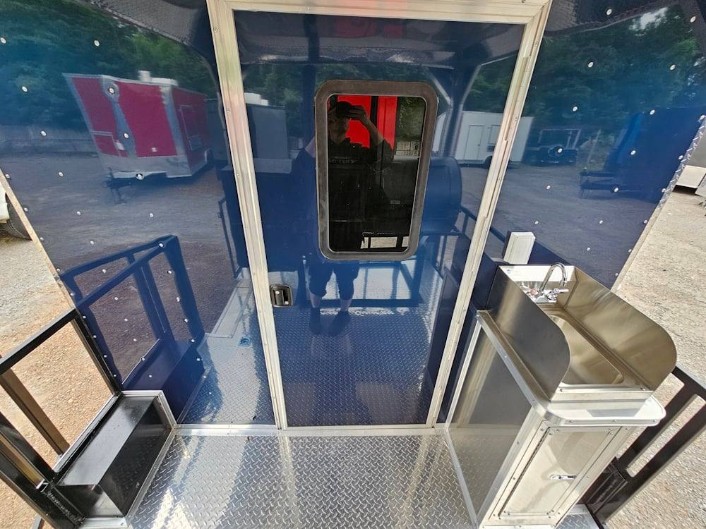 Concession Trailer 8.5' X 24' Indigo Blue BBQ Catering Event
