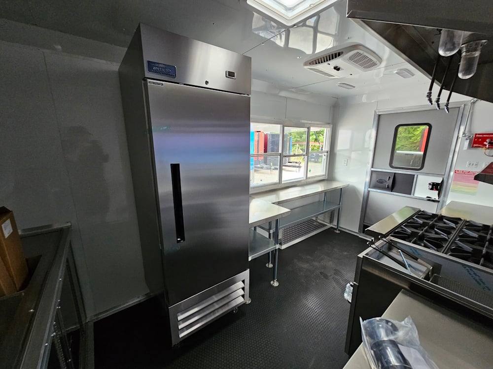 Concession Trailer 8.5' X 24' Indigo Blue BBQ Catering Event