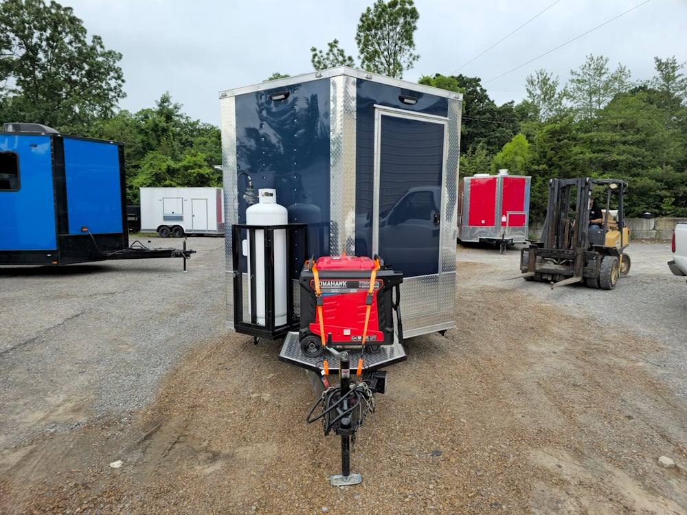 Concession Trailer 8.5' X 24' Indigo Blue BBQ Catering Event