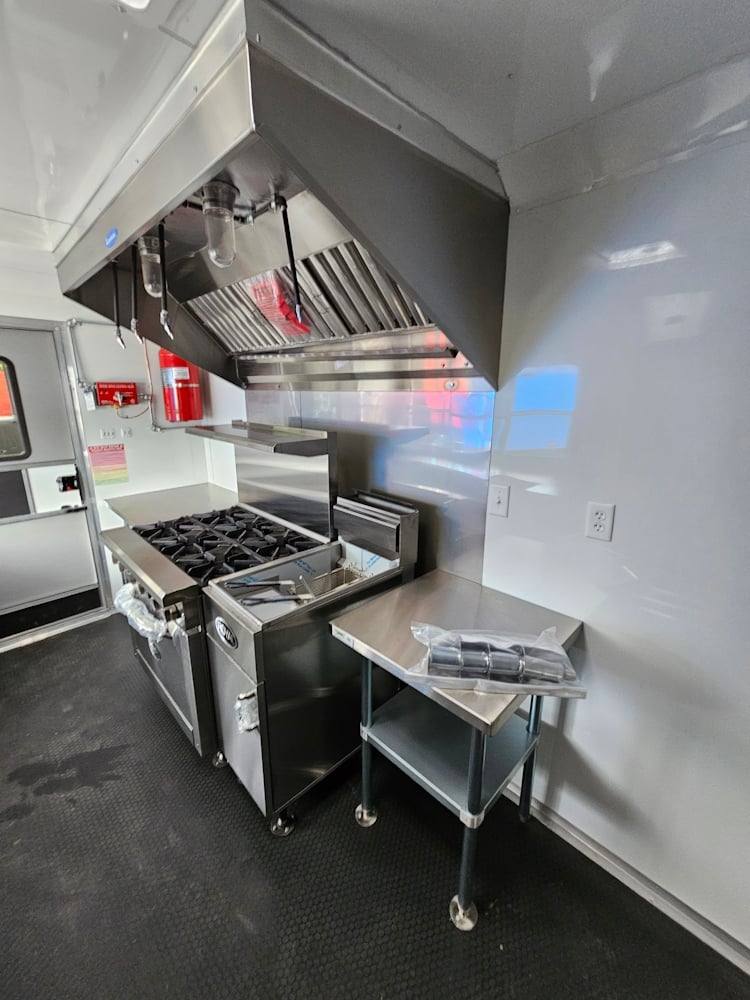 Concession Trailer 8.5' X 24' Indigo Blue BBQ Catering Event