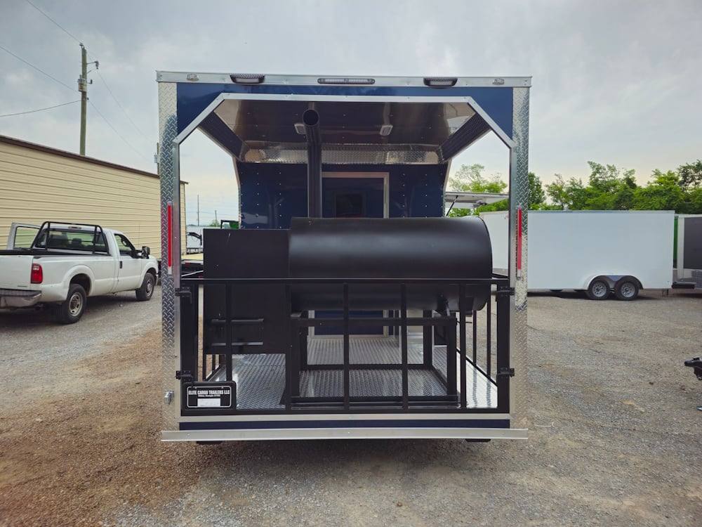 Concession Trailer 8.5' X 24' Indigo Blue BBQ Catering Event