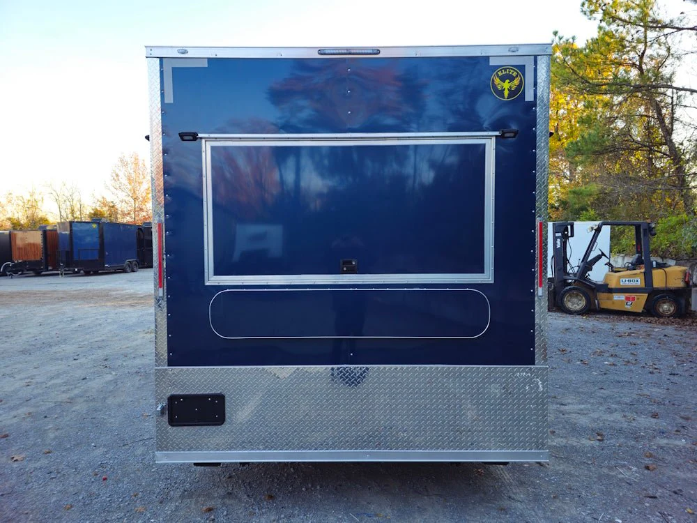 Concession Trailer 8.5' X 24' Indigo Blue Ice Cream Event Vending