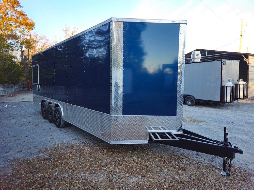 Concession Trailer 8.5' X 24' Indigo Blue Ice Cream Event Vending