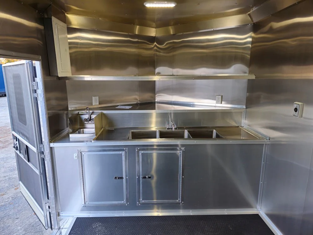 Concession Trailer 8.5' X 24' Indigo Blue Ice Cream Event Vending