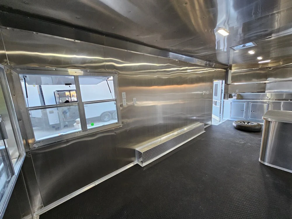 Concession Trailer 8.5' X 24' Indigo Blue Ice Cream Event Vending