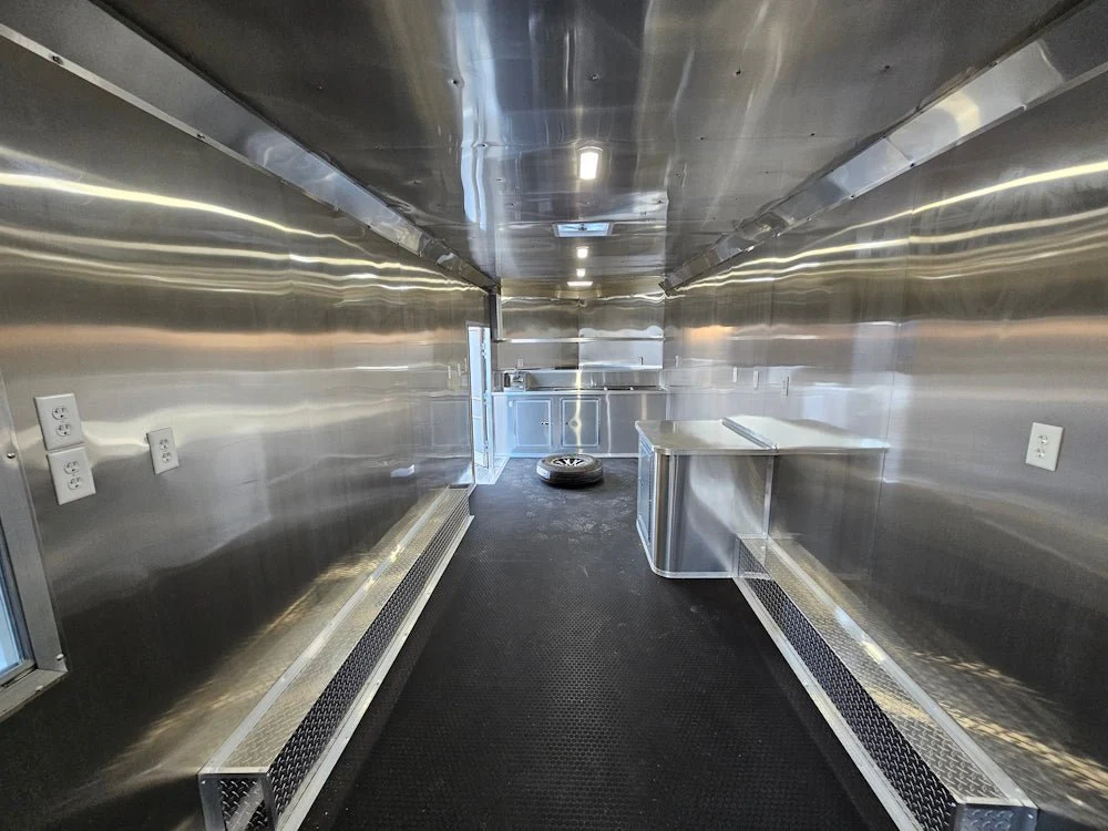 Concession Trailer 8.5' X 24' Indigo Blue Ice Cream Event Vending