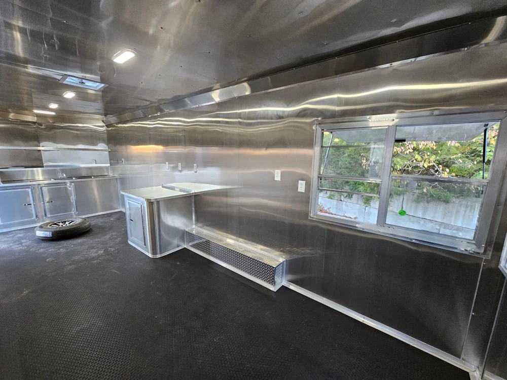 Concession Trailer 8.5' X 24' Indigo Blue Ice Cream Event Vending