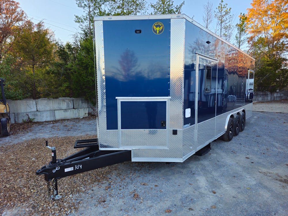 Concession Trailer 8.5' X 24' Indigo Blue Ice Cream Event Vending