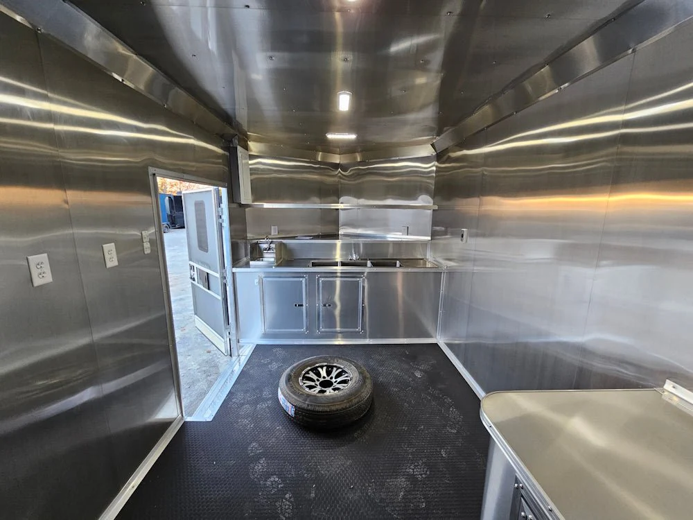 Concession Trailer 8.5' X 24' Indigo Blue Ice Cream Event Vending