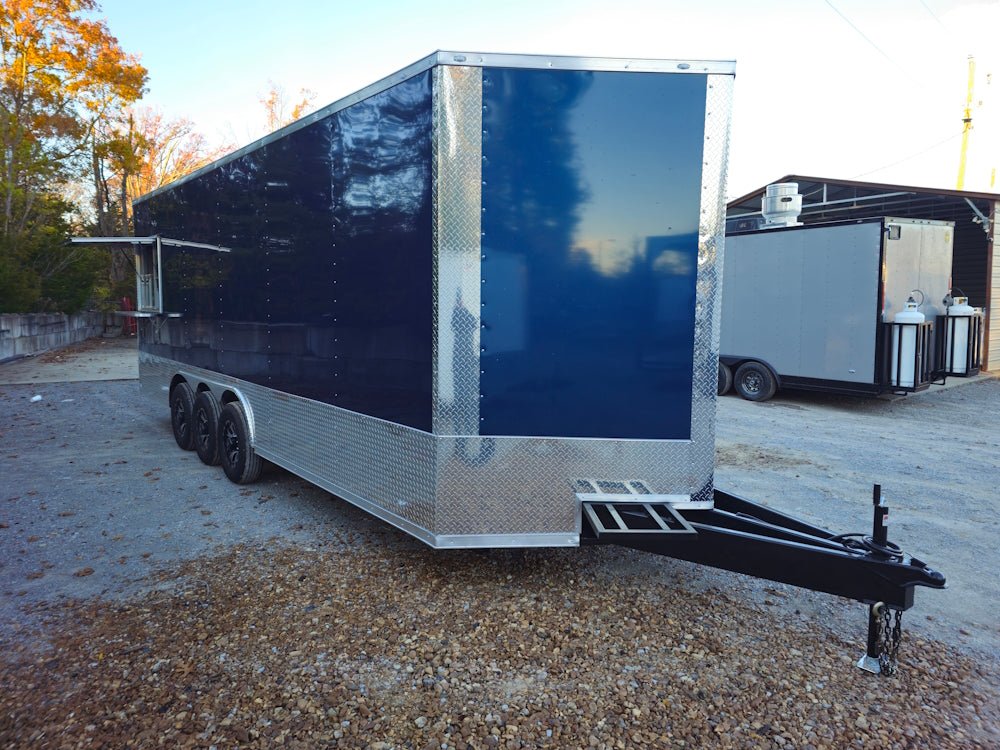 Concession Trailer 8.5' X 24' Indigo Blue Ice Cream Event Vending