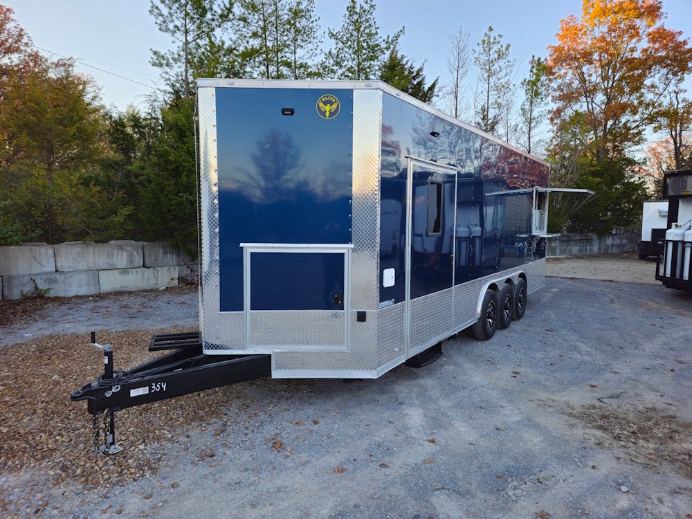 Concession Trailer 8.5' X 24' Indigo Blue Ice Cream Event Vending