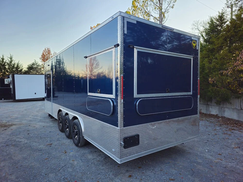Concession Trailer 8.5' X 24' Indigo Blue Ice Cream Event Vending