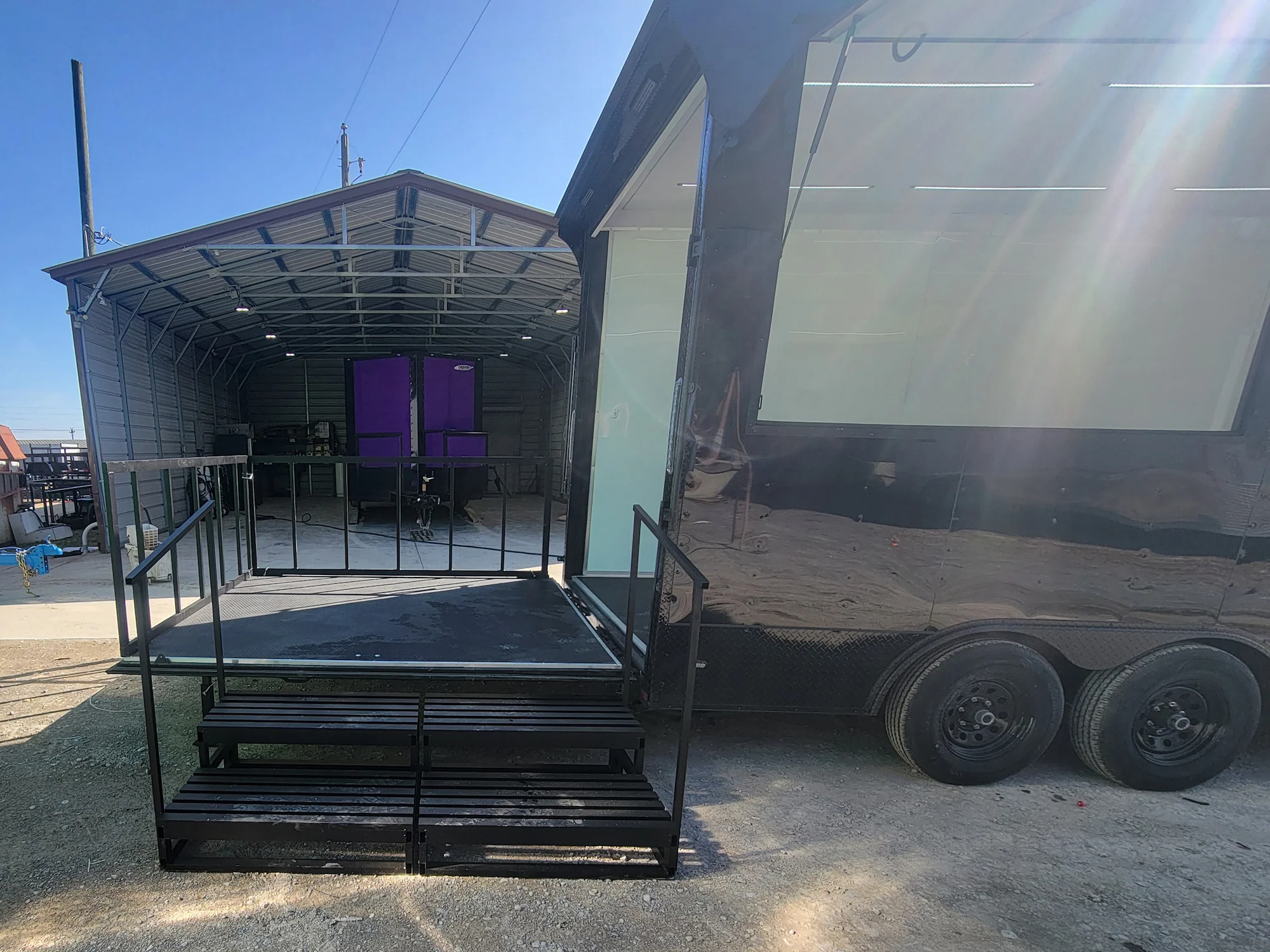 8.5' X 16' Concession Trailer Marketing Stage and Event Merchandising