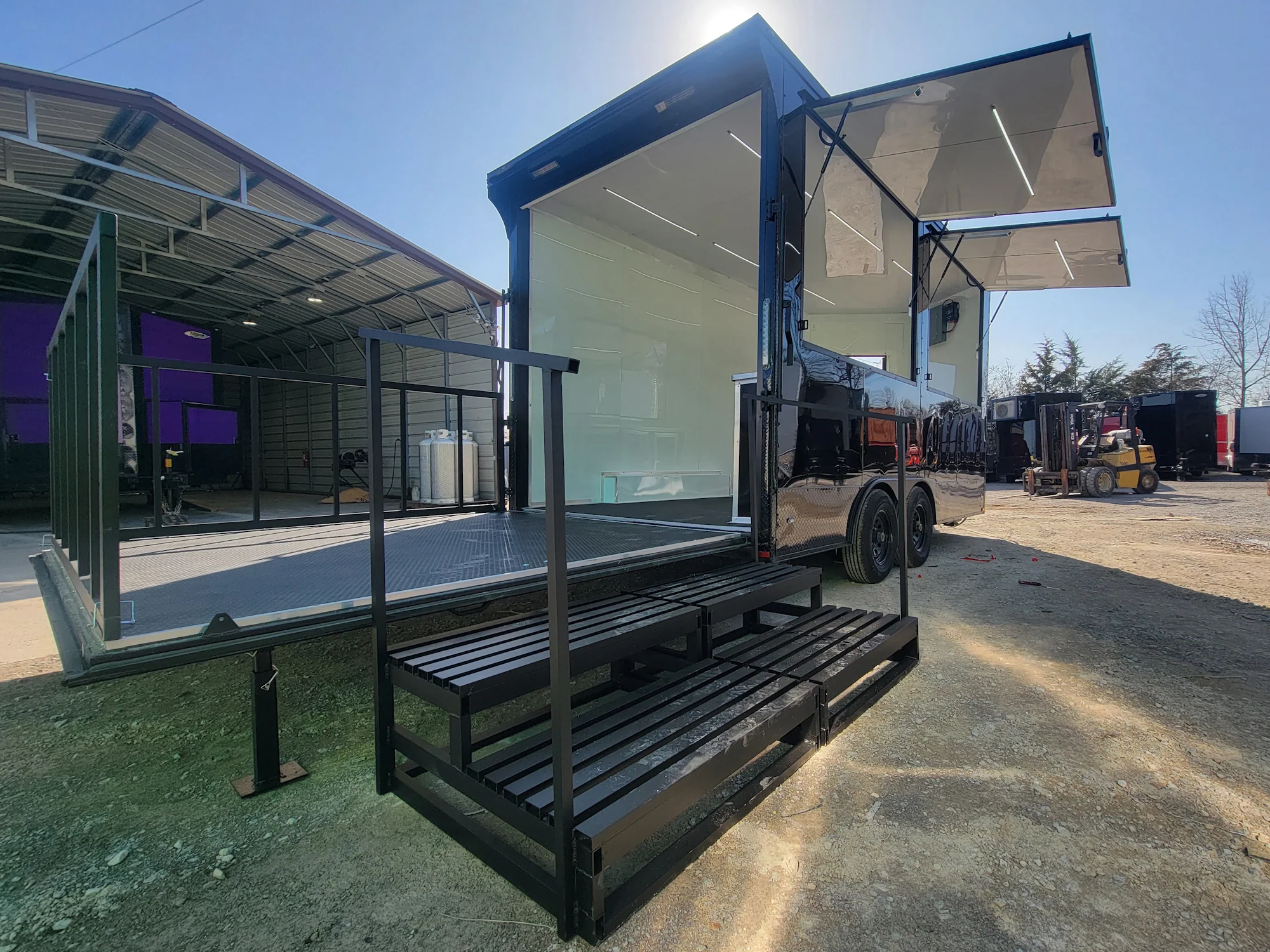 8.5' X 16' Concession Trailer Marketing Stage and Event Merchandising