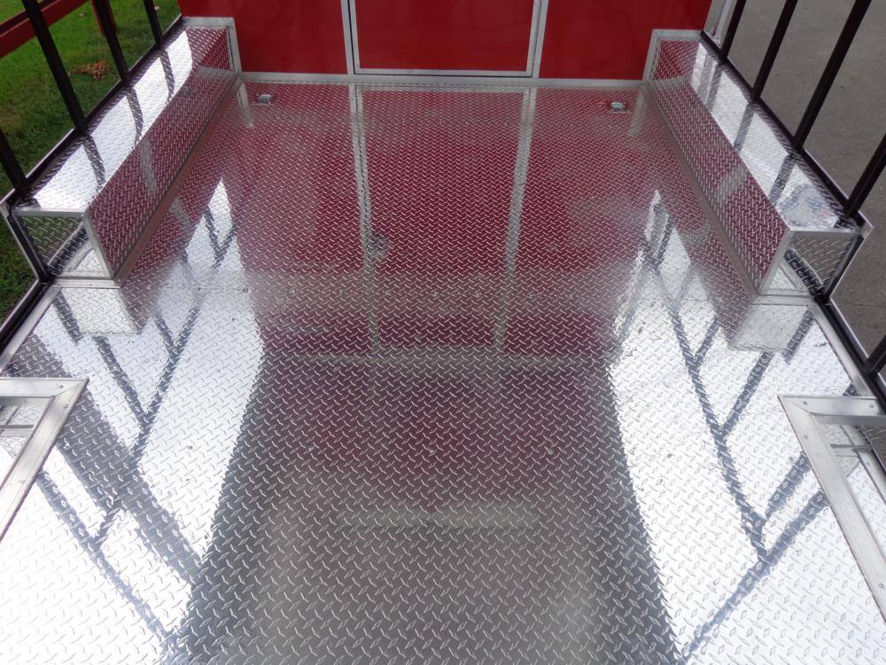 Concession Trailer 8.5' x 24' Red - BBQ Event Food Catering