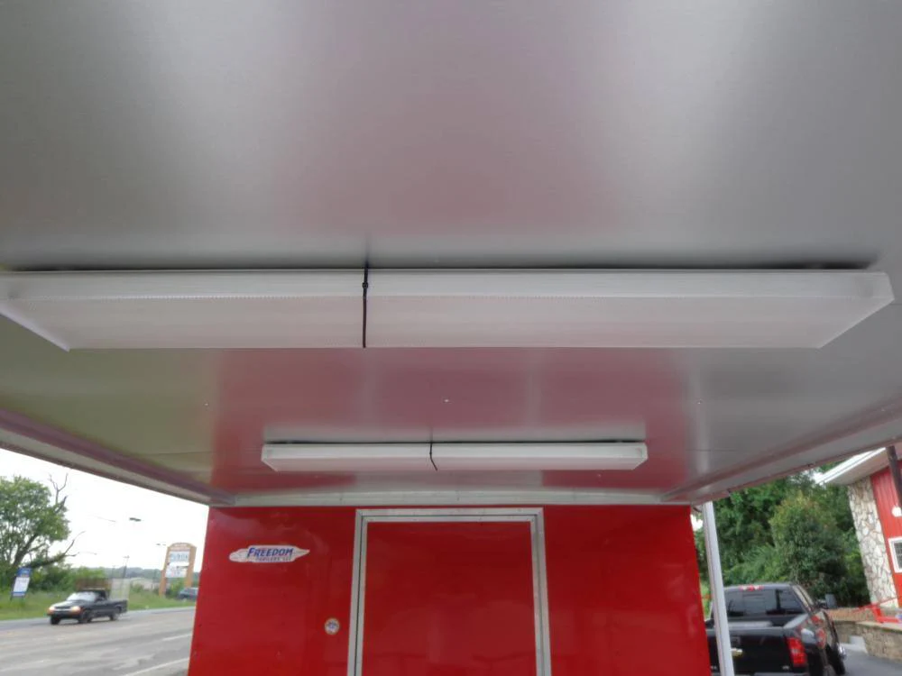 Concession Trailer 8.5' x 24' Red - BBQ Event Food Catering