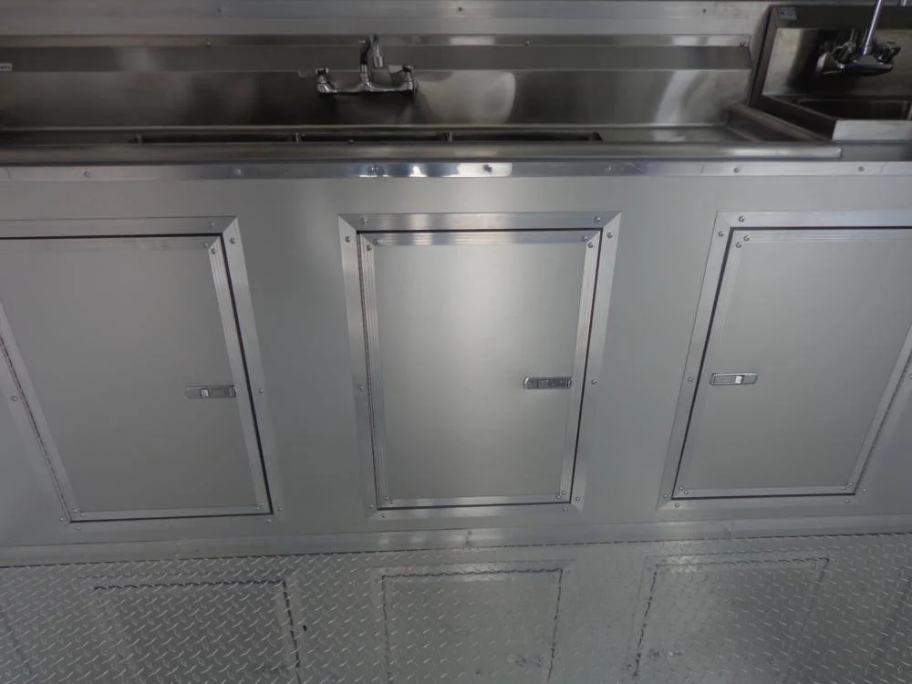 Concession Trailer 8.5' x 24' Red - BBQ Event Food Catering