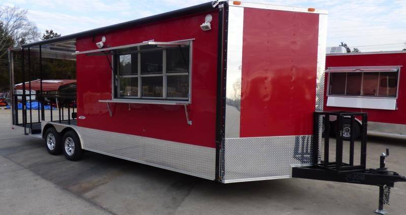 1191-concession-trailer-8.5-x-24-red-bbq-smoker-food-catering-18.jpg Concession Trailer 8.5' x 24' Red - BBQ Smoker Food Catering