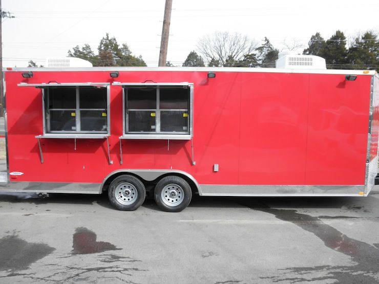 1192-concession-trailer-8.5-x-24-red-catering-food-vending-event-6.jpg Concession Trailer 8.5' x 24' Red - Catering Food Vending Event