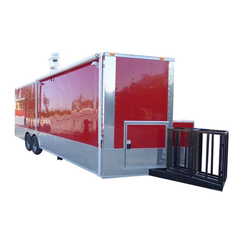 1193-concession-trailer-8.5-x-24-red-vending-bbq-catering-food-1.jpg Concession Trailer 8.5' x 24' Red - Vending BBQ Catering Food