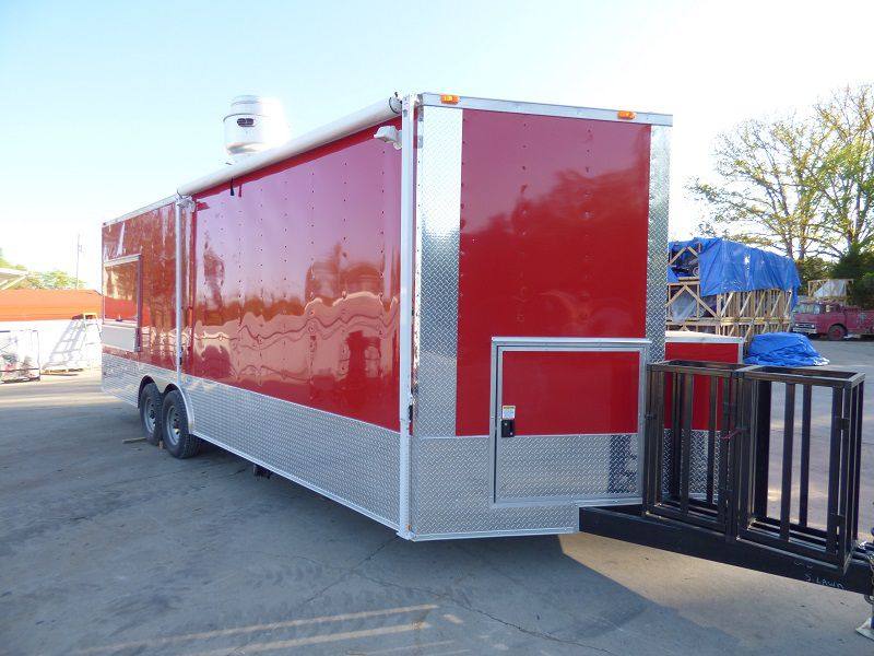 1193-concession-trailer-8.5-x-24-red-vending-bbq-catering-food-3.jpg Concession Trailer 8.5' x 24' Red - Vending BBQ Catering Food