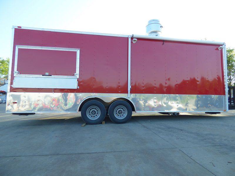1193-concession-trailer-8.5-x-24-red-vending-bbq-catering-food-5.jpg Concession Trailer 8.5' x 24' Red - Vending BBQ Catering Food